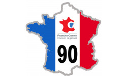 Autocollant (sticker): FRANCE 90 Région Franche Comté
