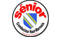 Autocollant (sticker): conducteur Sénior Blason  Haut-Marnais