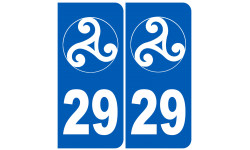 immatriculation 29 trisckel (Finistère) - Autocollant(sticker)
