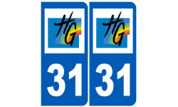 numéro immatriculation 31 (Haute-Garonne) - Autocollant(sticker)