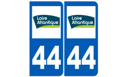immatriculation 44 (Loire-Atlantique) - Autocollant(sticker)