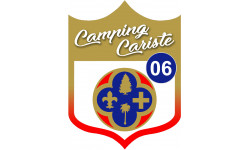 Camping car Hautes-Maritimes 06 - 10x7.5cm - Autocollant(sticker)