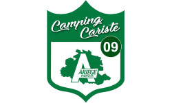 Camping car Ariège 09 - 15x11.2cm - Autocollant(sticker)