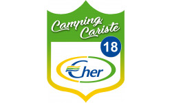 Camping car Cher 18 - 15x11.2cm - Autocollant(sticker)