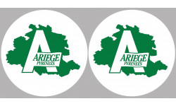 Département Ariège 09  - 2 logos de 10cm - Autocollant(sticker)