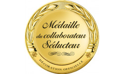 Autocollant (sticker): Medaille du collaborateur seducteur