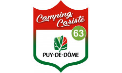 Camping car Puy de Dôme 63 - 15x11.2cm - Autocollant(sticker)
