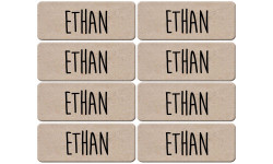 Prénom Ethan - 8 stickers de 5x2cm - Autocollant(sticker)