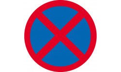 signalétique arrêt interdit - 20cm - Autocollant(sticker)