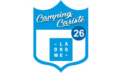 blason camping cariste Drome 26 - 20x15cm - Autocollant(sticker)