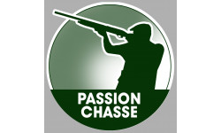 passion de la chasse - 5cm - Autocollant(sticker)