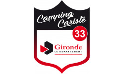 Camping car Gironde 33 - 10x7.5cm - Autocollant(sticker)