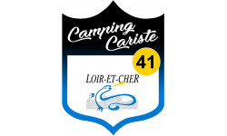 blason camping cariste Loir et Cher 41 - 15x11.2cm - Autocollant(sticker)
