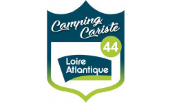 blason camping cariste Loire Atlantique 44 - 10x7.5cm - Autocollant(sticker)