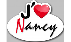 j'aime Nancy - 13x10cm - Autocollant(sticker)