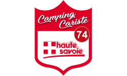 blason camping cariste Haute Savoie 74 - 20x15cm - Autocollant(sticker)