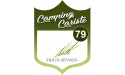 blason camping cariste Deux-sèvres 79 - 10x7.5cm - Autocollant(sticker)
