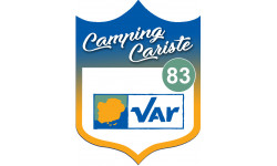 blason camping cariste Var 83 - 15x11.2cm - Autocollant(sticker)