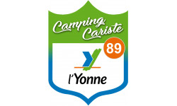 blason camping cariste Yonne 89 - 20x15cm - Autocollant(sticker)