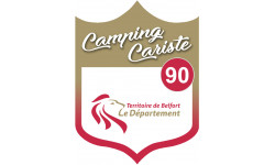 blason camping cariste Territoire de Belfort 90 - 10x7.5cm - Autocollant(sticker)