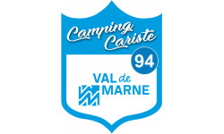 blason camping cariste Val de Marne 94 - 15x11.2cm - Autocollant(sticker)