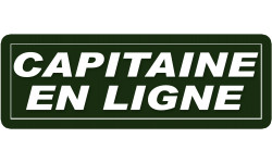 capitaine en ligne - 29,5x10,5cm - Autocollant(sticker)