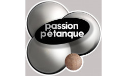 passion pétanque - 10x10cm - Autocollant(sticker)