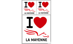 Département 53 la Mayenne (1fois 10cm / 2 fois 5cm) - Autocollant(sticker)