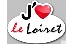 j'aime le Loiret (15x11cm) - Autocollant(sticker)