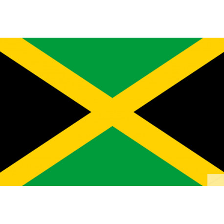 Drapeau Jamaïque (15x10cm) - Autocollant(sticker)