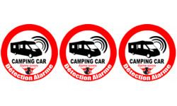 Alarme pour camping car - 3x5cm - Autocollant(sticker)