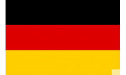 drapeau officiel Allemand - 20x13.2cm - Autocollant(sticker)