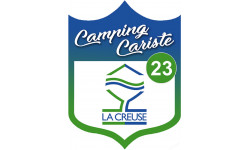 Camping car Creuse 23 - 10x7.5cm - Autocollant(sticker)