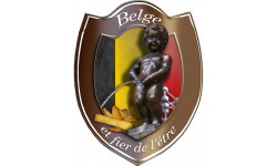 Belge et fier de l'être (10x7.8cm) - Autocollant(sticker)
