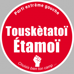 Parti extrême gauche (10x10cm) - Autocollant(sticker)
