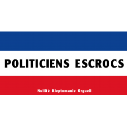 Politiciens escrocs (10x4cm) - Autocollant(sticker)