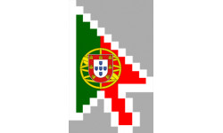 Autocollant (sticker): curseur fleche portugaise