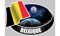 BELGIQUE (10x14cm) - Autocollant(sticker)