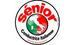 Autocollant (sticker):conductrice Sénior Italienne
