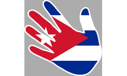Autocollant (sticker): Main Cuba